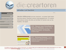 Tablet Screenshot of die-creartoren.de